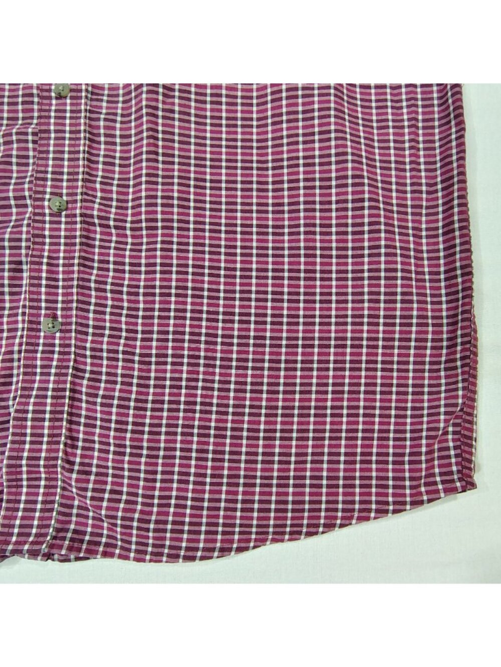 Vintage Wrangler Riata Button-Down Shirt Mens XXL Burgundy Plaid Long-Sleeve - Picture 14 of 15